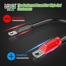 10L0L Premium Golf Cart Battery Cables – 4 Gauge Pure Copper Wires for EZGO TXT (1994-Up) – 36V/48V Compatible (5 Cables Included)