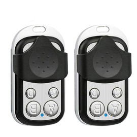 2 Pack 433.92MHz Copy Remote Controller Metal Clone Remotes Auto Copy Duplicator for Garage Door Remote Fixed Code Learnning Code