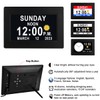 MASSII 8 Inch Large Dementia Clock 19 Alarms with Auto