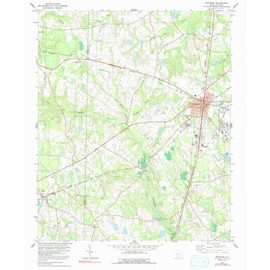 YellowMaps Denmark SC topo map, 1:24000 Scale, 7.5 X 7.5 Minute, Historical, 1979, Updated 1991, 26.8 x 22 in - Tyvek
