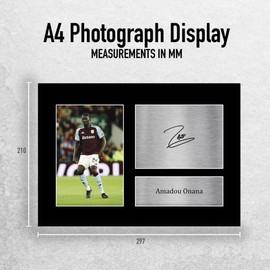 HWC Trading Amadou Onana Aston Villa Gifts Printed Signed Autograph Picture for Football Fans and Supporters - A4