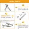 88 Pieces M5 x 30/35/40/45/50mm Machine Screws Nuts Washers Set,
