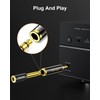 ANDTOBO 1/4 inch to 3.5mm and 3.5mm (1/8'') Plug Male