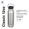 Insulated Classic Slim 12oz (With Loop Cap) Brushed Stainless Steel