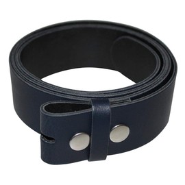 Freak Scene® 4 cm wide leather belt for belt buckles, belt without buckle, blue