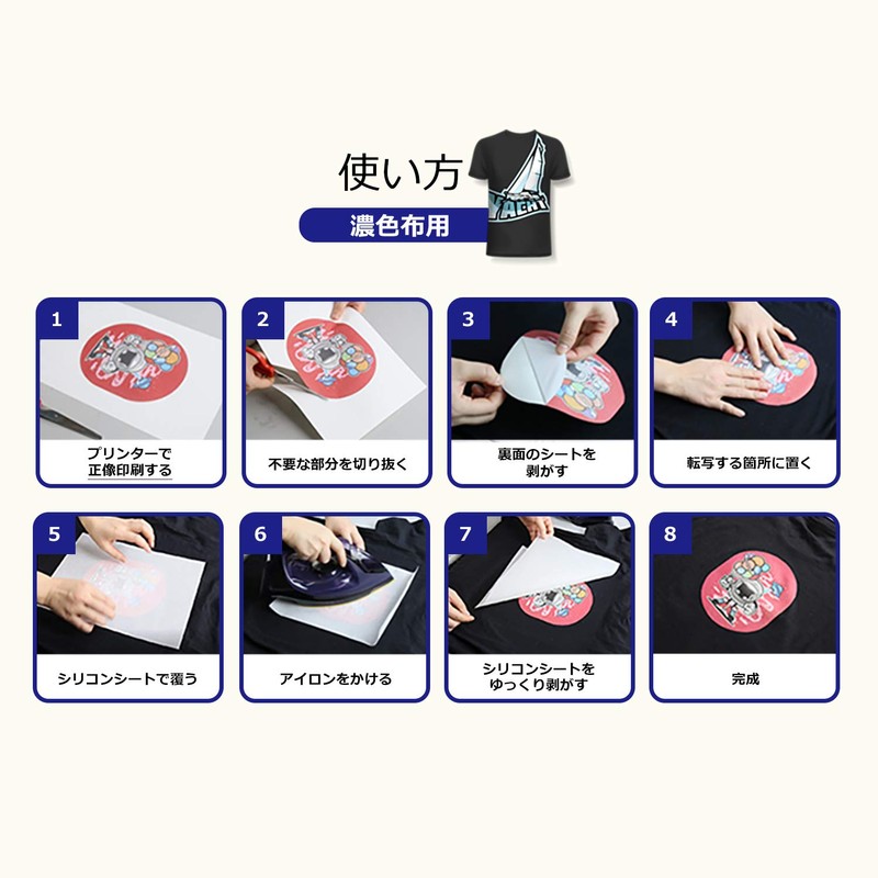 B-BEST Iron on Printing Sheet, Transfer Sheet, Inkjet Printer Printing,