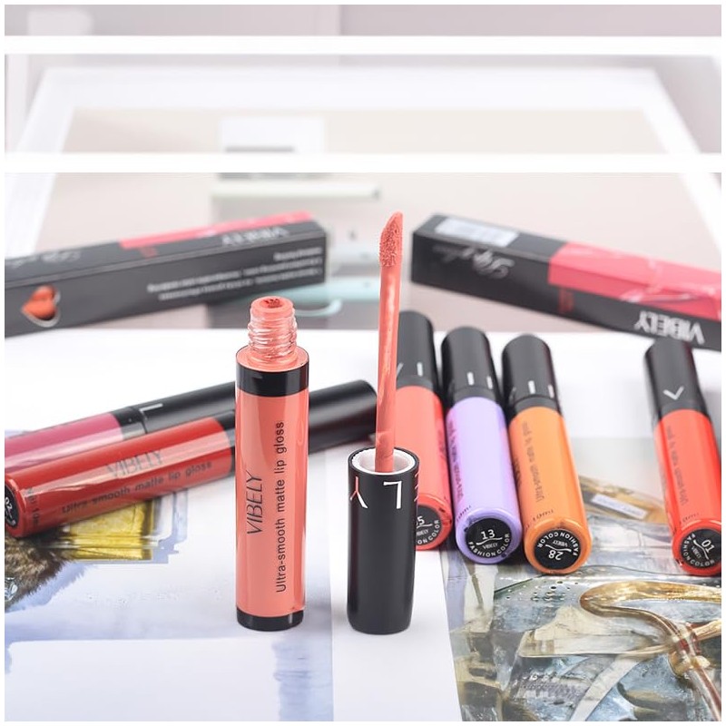 SeleneTenderaes 11-color matte non-stick cup lip glaze non-decolorizing lip gloss