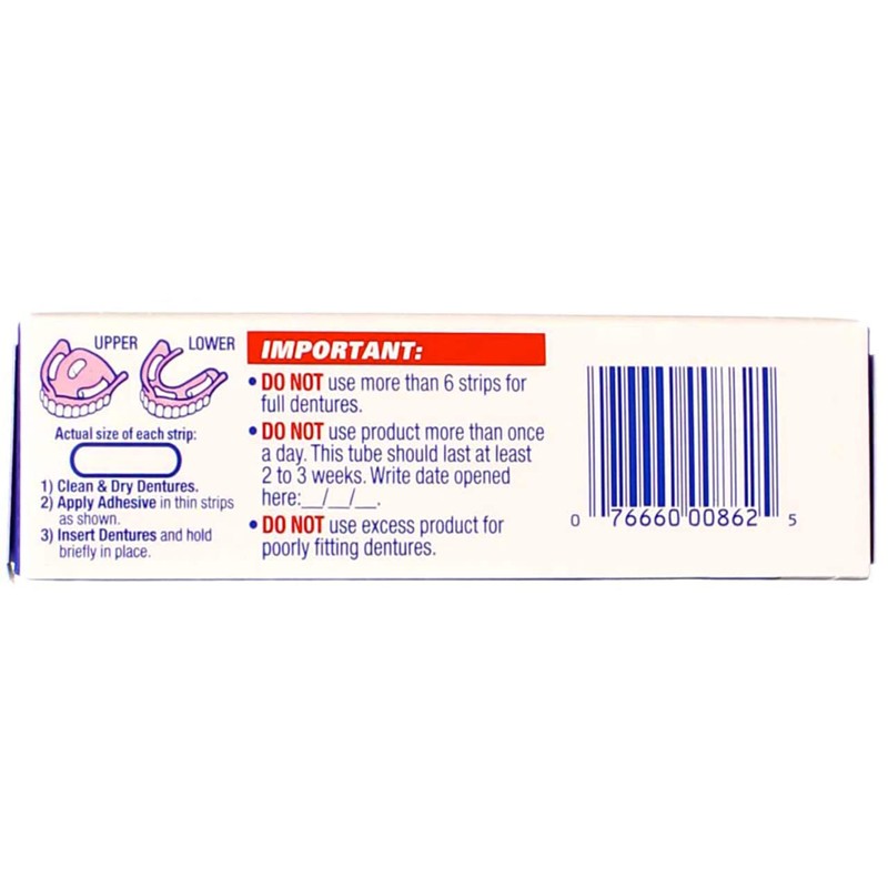 Fixodent Denture Adhesives Cream, Original - 0.75 Oz (Pack of