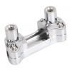 Unbranded Chrome 2" Risers 1" Handlebar Clamp For Harley Softail