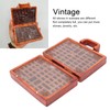 Buachois Rock Display Case 118 Grid Collection Box Wooden Stones