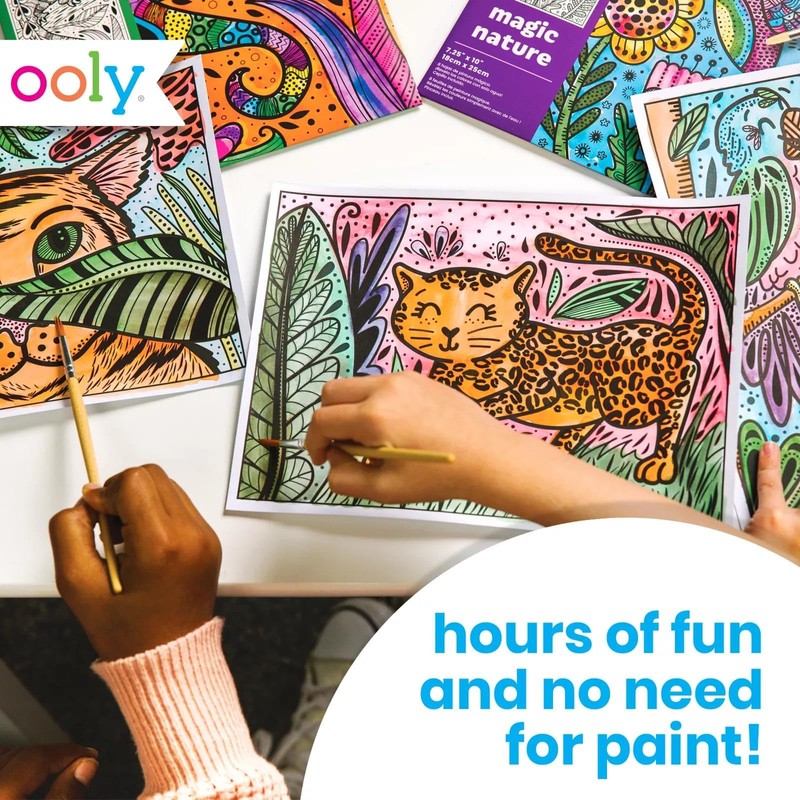 Hidden Colors Magic Paint Sheets (9 pc Set)- Magic Ocean