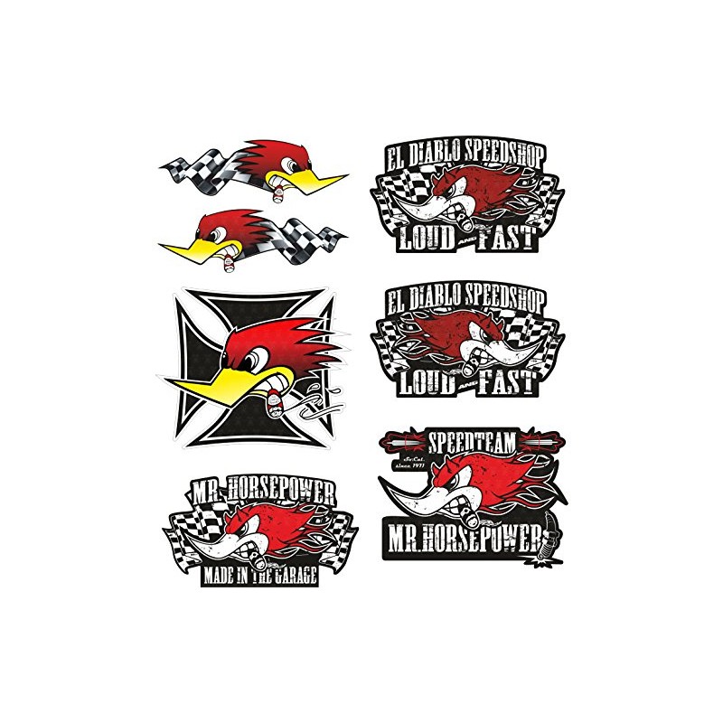 cut-it folientechnik & design MG629 / 7x Sticker Hot Rod