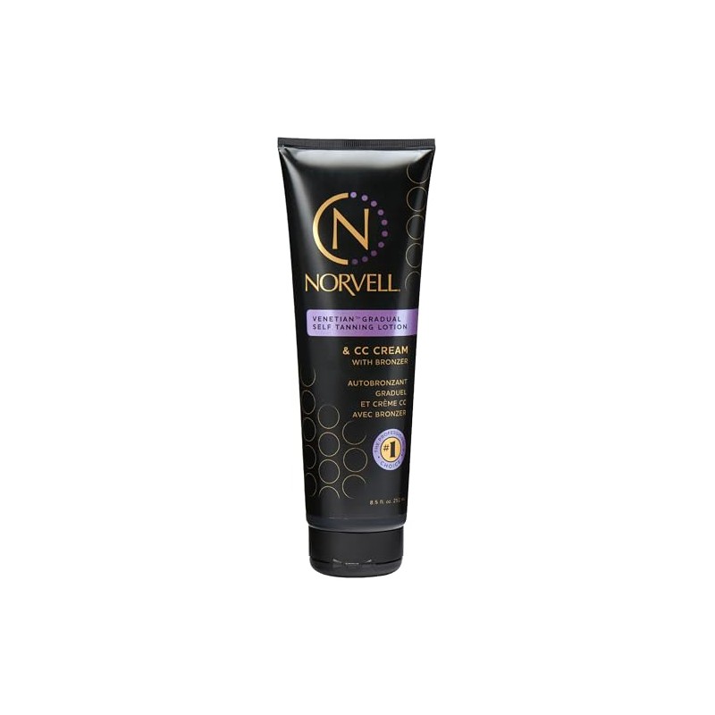 Norvell Venetian Sunless CC Tanning Color Extender Moisturizing Lotion with