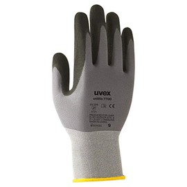 Uvex 60585 8 Unilite 7700 Safety Glove, Size: 8, Grey, Black