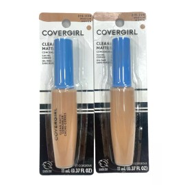 Covergirl Clean Matte Concealer (215-220 Medium) Lot of 2 x (11ml / 0.37fl.oz)