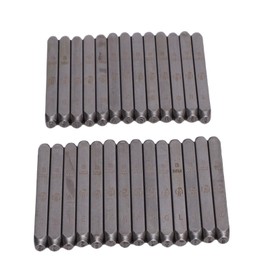 Pomya Metal Stamps, Clear Imprints Metal Stamping Tool Set 3mm for Bracelet Ring Making (Uppercase)