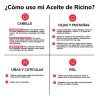 2pcs Sérum aceite de ricino 50 ml, JOVEECO crecimiento y
