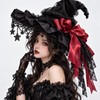 Lace Velvet Witch Hat for Halloween Costumes – Gothic Moon