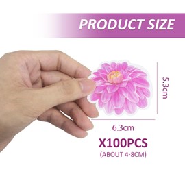 UBSIUH 100 Flower Stickers, Simple And Beautiful Stickers, Waterproof Stickers, Which Can Decorate Water Bottles, Skateboards, And Suitcases.