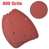 sourcing map Detail Sander Sandpaper, Triangular Sanding Paper, Hook and