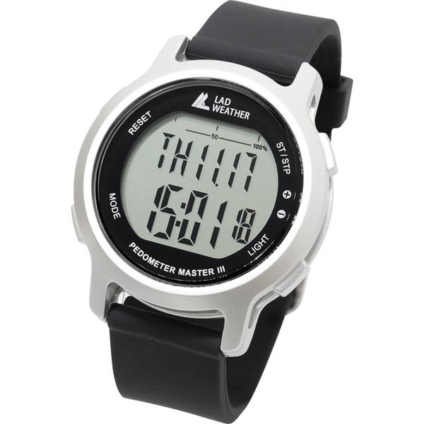 LAD WEATHER lad056 Walking Watch, Pedometer, Stopwatch, Sports, Outdoor Watch (Silver (Normal LCD))