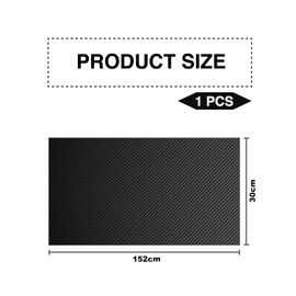1 Rolle 7D Carbonfolie, Autofolie 150 x 30 cm, selbstklebende Vinyl-Autofolie, Autoschutzfolie aus Carbon, Faserfolie (schwarz)