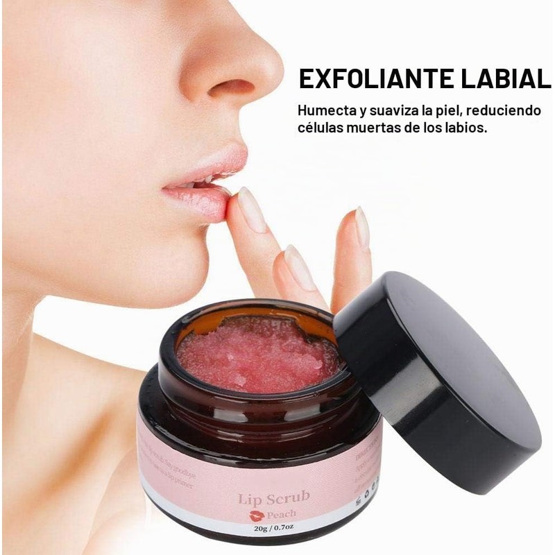 Exfoliante de Labios 20g/Botella, Exfoliante Labial, Lápiz Labial Nutritivo, Quitar
