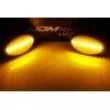 iJDMTOY Smoked Lens Amber Full LED Front Side Marker Lights