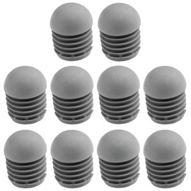 cyclingcolors Chair Plugs, Lamellar Plugs with Ball Head, Round, Non-Slip, for Round Tube, Plastic End Caps, Grey, 25 mm, Pack of 1