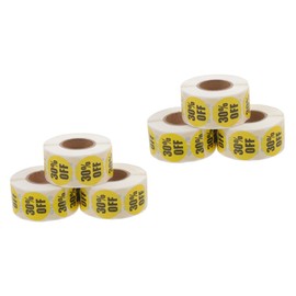 Operitacx 6 Rolls Logo Stickers Labels for Retail Store Stickers for Small Business Decals for Circle Decals Colored Round Stickers Tags for Retail Store Retail Tags