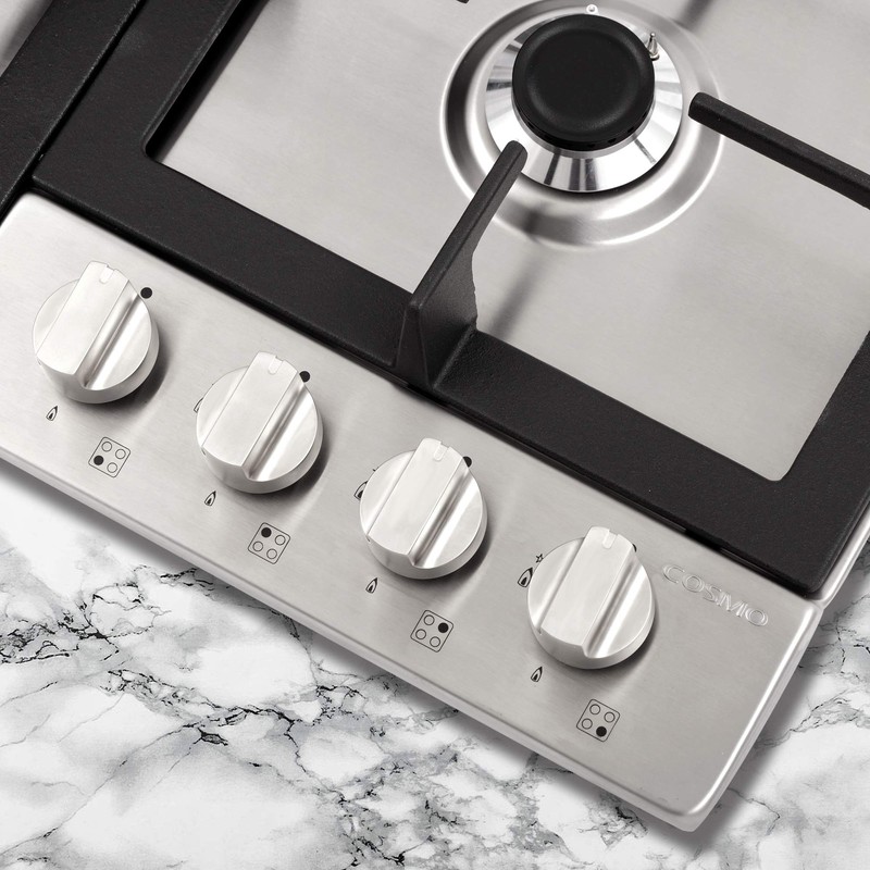 COSMO 640STX-E 24 in. Gas Cooktop with 4 Sealed Burners,