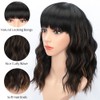 ColorfulPanda women's wig black brown short bob curls wigs