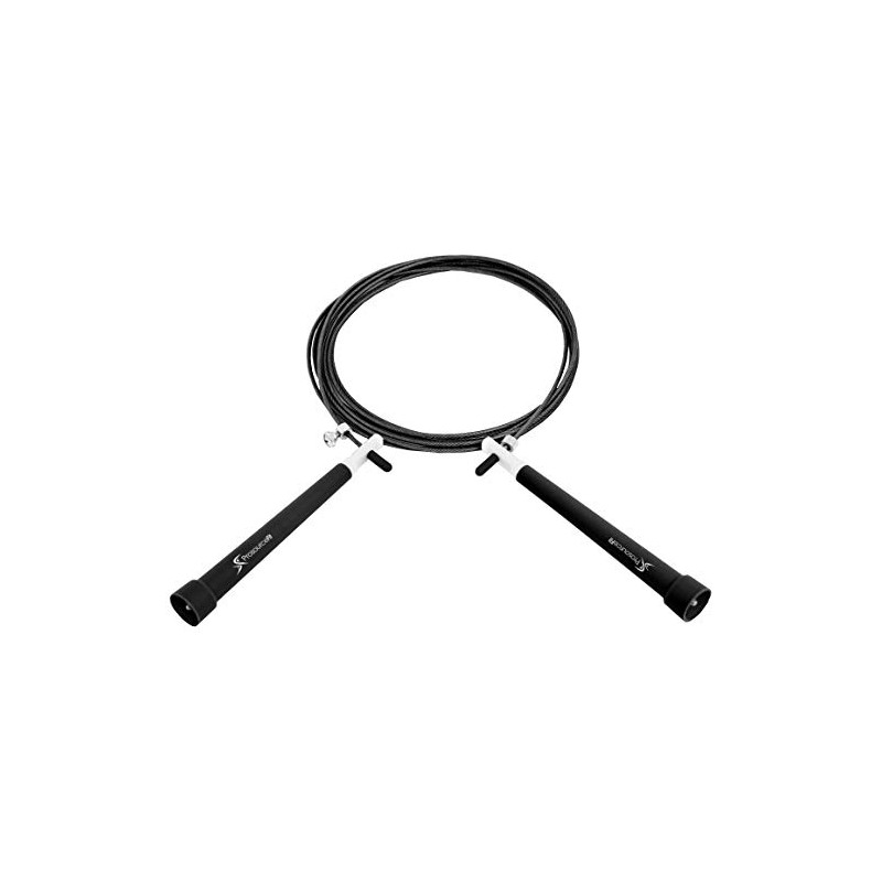 ProsourceFit Speed Jump Rope 10’ Adjustable Length, Super Fast Turning