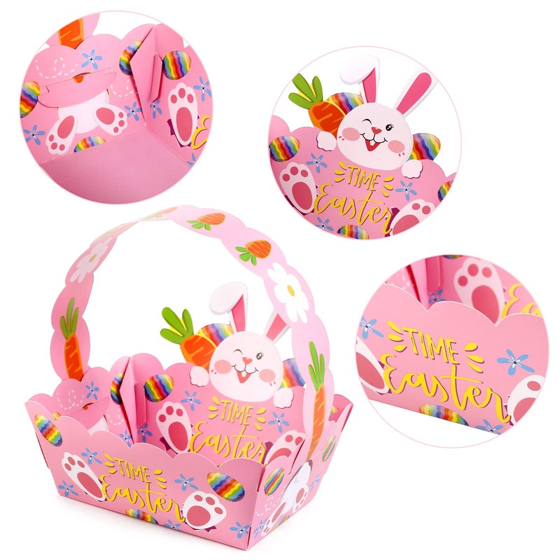 LIHAO Pack of 12 Easter Baskets Craft Idea Easter Nests