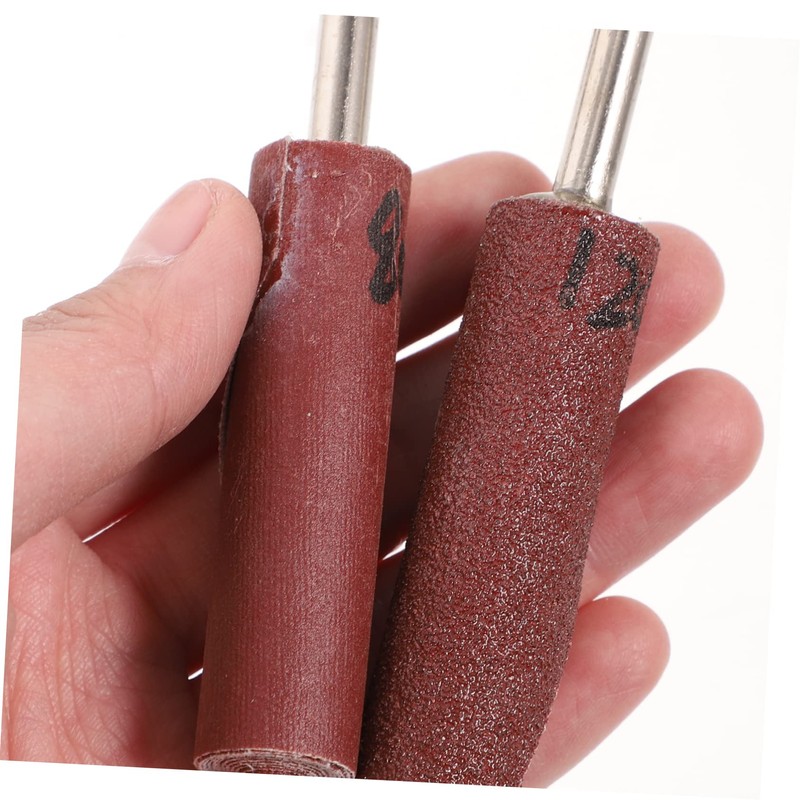 LALAFINA 1Set Abrasive Flap Wheel for Rotary Tools Cylinder Head