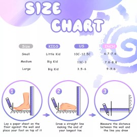 TOMSHOO Kids Roller Blades Adjustable Fashionable Toddler Roller Skates O7B5 - Purple, M