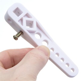 Fully Adjustable White Plastic Toilet Cistern Lever