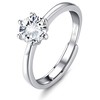 KALVICA Engagement Rings Women Adjustable - 925 Sterling Silver Rings