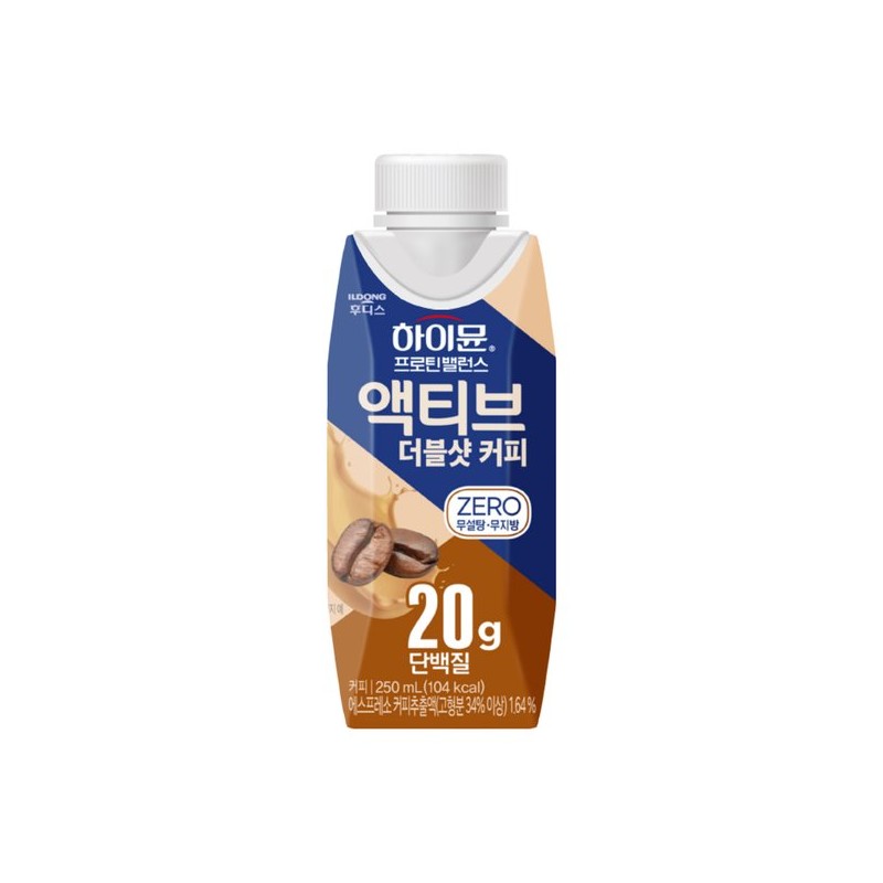 하이뮨 프로틴밸런스 액티브 더블샷커피 250ml x 9개 Highmoon Protein Balance