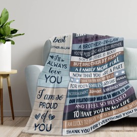 Pozevan Brother in Law Gift, Brother in Law, Brother in Law Birthday Gifts, for Brother in Law, Brother in Law Gifts for Men, Brother in Law Wedding Gift Blanket 60" X 50"