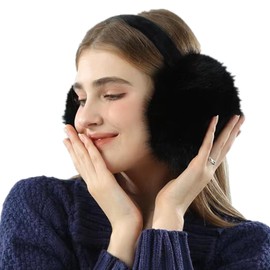 JNFOSEG Winter Ear muffs Faux Fur Warm Earmuffs Cute Foldable Outdoor Ear Warmers For Women Girls