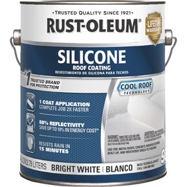 Rust-Oleum Roofing 363836 985 White Silicone Roof Coating