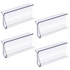 4 PCS Roller Window Shades Window Shade Clear Plastic Hem