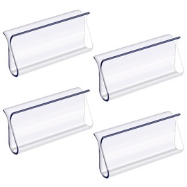4 PCS Roller Window Shades Window Shade Clear Plastic Hem Grip for Roller Shades Pull Down Shades Blinds for Windows Home Accessories