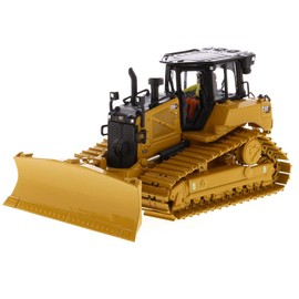 CAT Caterpillar D6 XE LGP Track Type Tractor Dozer with VPAT Blade and Operator High Line Series 1/50 Diecast Model by Diecast Masters 85554