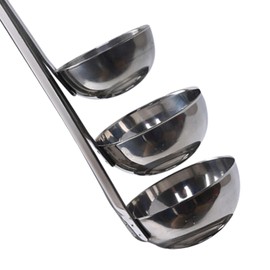 Stainless Steel Soup Ladle, 3 Pieces Sauce Spoons, Stainless Steel Kitchen Measuring Spoon, Stainless Steel Measuring Spoon, Measuring Ruler, Soup Ladle with Long Handles, Kitchen Helper, Ladle (30