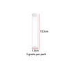 4Pcs Clear Plastic Pipe Storage Tubes with Caps Plastic Hollow