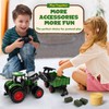 Uarzt Remote Control Tractor Toy, Kids RC Tractor Set &