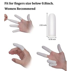 Cuttte (Approx. 330 PCS Latex Finger Cots, Medium Finger Gloves Protectors Disposable, Thumb Covers Protector for Fingertips