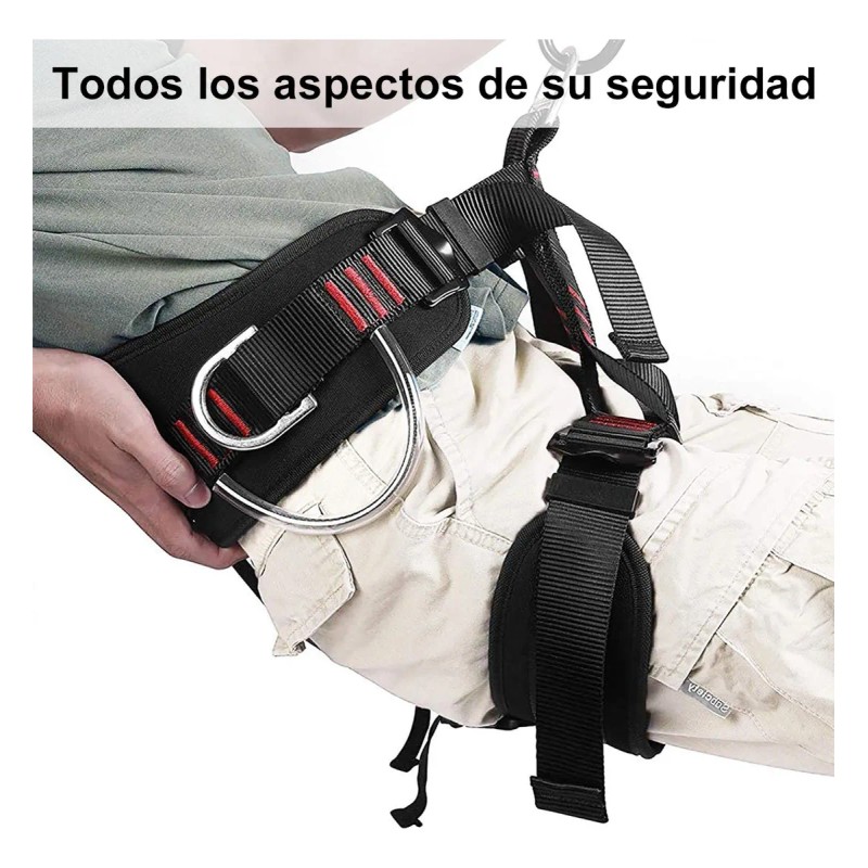 Arnés De Seguridad Escalada Cinturón De Alpinismo Ajustable